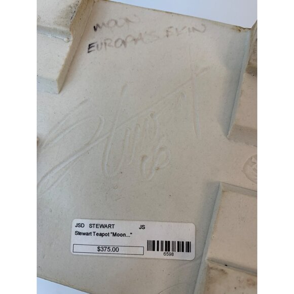 Ceramic Teapot Jim Stewart Studio Carved Stonewear Pottery Abstract Art C9049 - Picture 6 of 6